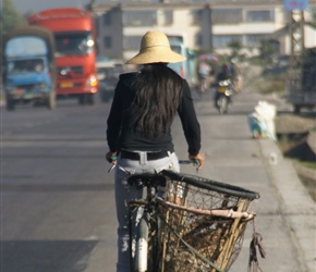 Lady cyclist