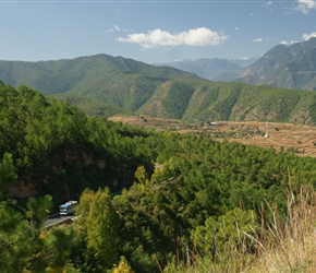 View back along the road from where we came