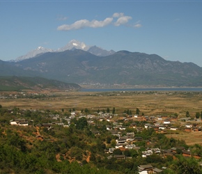 View to the left at the bottom of the descent