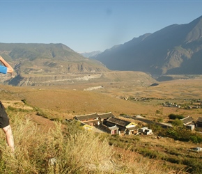 Ian admires the view over Daju