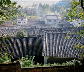 Roofs at Shaqiao. I thought the patterns were lovely