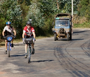 Richard pursued by a one cylinder truck