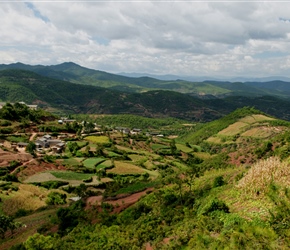 Mountains and fields