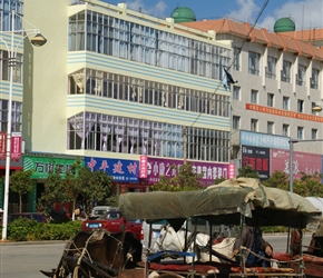 Donkey and cart at Xiangyan