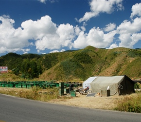 What a lot of bee hives on the Binchuan Road. These would be transported about