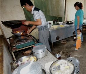 Preparing lunch