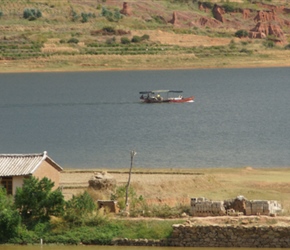 Boat on lake