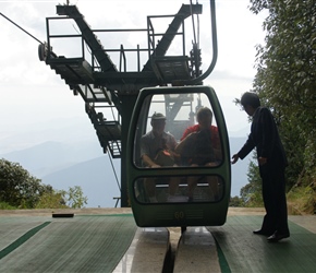 Kinda cheating but a cable car takes you to Jade Mountain