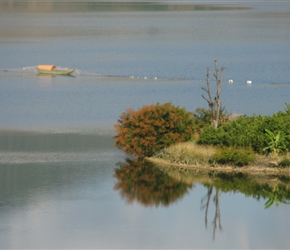 Boat on lake