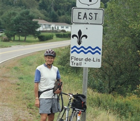 Lots of marked trails on Nova Scotia, in this case Fleur de Lis Trail