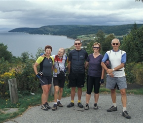 Linda, Colin, Paul, Pauline and John at Lookout