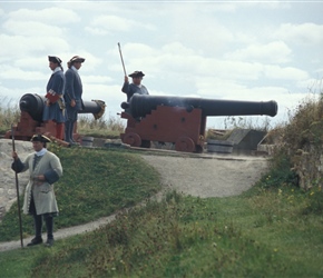 Firing the cannon