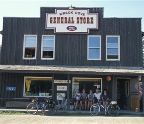 Wreck Cove Store, an old fashioned frontage that I find quite striking