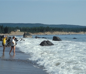 Colin and Linda enjoy Ingonish Beach