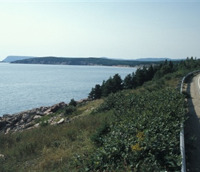 Linda admires the coastal at National Park