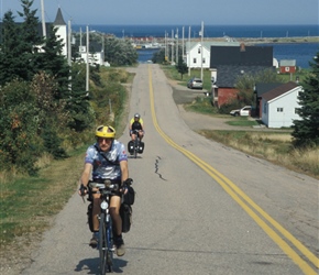 Colin and Linda exit Margaree Harbour