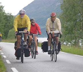 Edwin, Joan and Terry along the southern edge of Jolstravatnet Lake