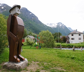 Sculpture park at Byrkjelo