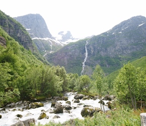 Footpath to Briksdal Glacier