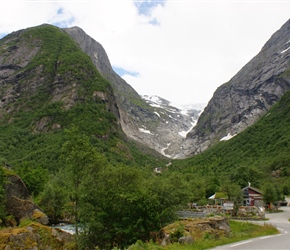 Cafe at Briksdal Glacier