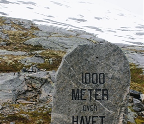 1000metres high on the Geiranger to Grotli Road