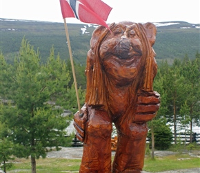 Troll at Hogfossen campsite