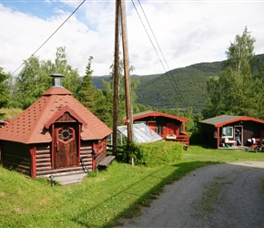 Cooking Hut and Cabins at Kvila