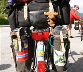 Colins panniers are always a work of art with all those badges