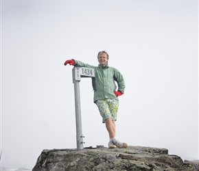 Neil at the top of the pass at 1434metres