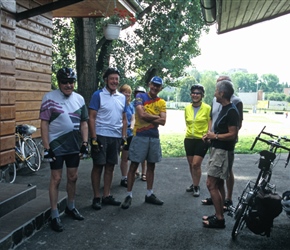 Robin, Geoff, Tracey, Karen and Lyn at Poprad