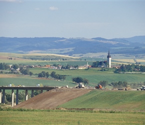 Motorway building near Janovce