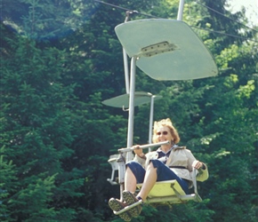 Margaret on Chair Lift