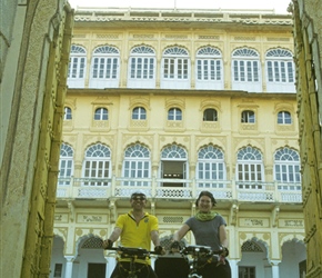 Richard and Irene about to leave the Roopengargh Hotel