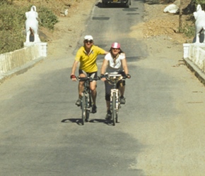 Richard and Irene cross Elephant Bridge