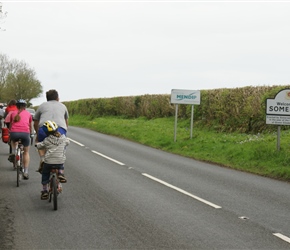 At the top of Brrington Coombe and into Somerset