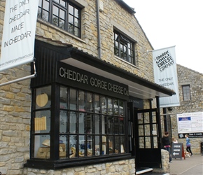 A genuine cheese shop in Cheddar Gorge