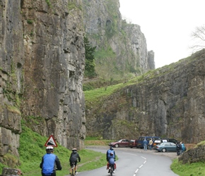 Marites Klemperer descends Cheddar Gorge