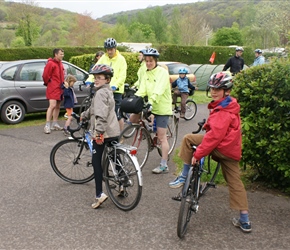 James and Edward ready to leave the campsite