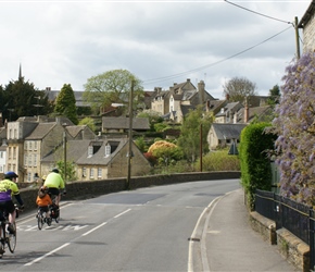 Siobhan, Jacob, Fabian and Giles enter Tetbury