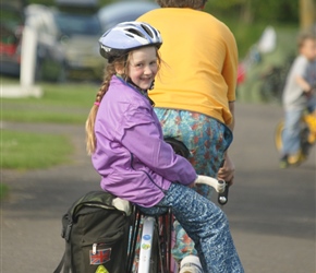 Louise hitches a lift back to the campsite