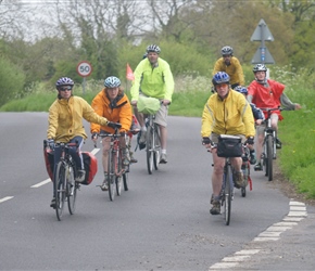 Helen, Penny, David, Siobhan, Graham and Sam near South Cerney