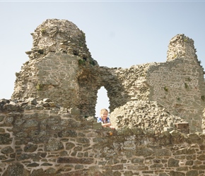 Louise at Montgomery Castle