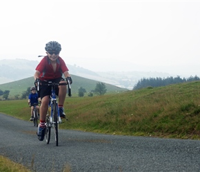 Bill climbing towards Stiperstones