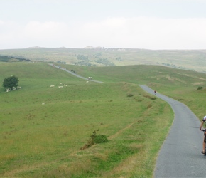 Graham and Reuban climbing towards Stiperstones