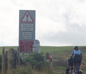 Yes starts the climb to the Long Mynd