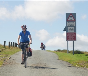 Hannah crosses the Long Mynd