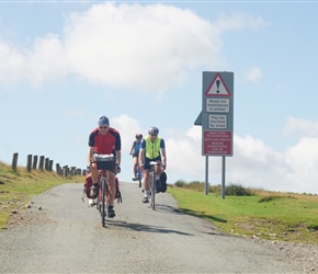 Richard and Roddy crosses the Long Mynd