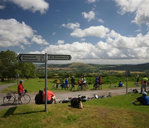 Viewpoint having descended the Long Mynd