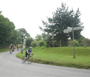 Matthew rounds the bend at Eyton