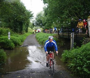 John crossing the ford at Kempton